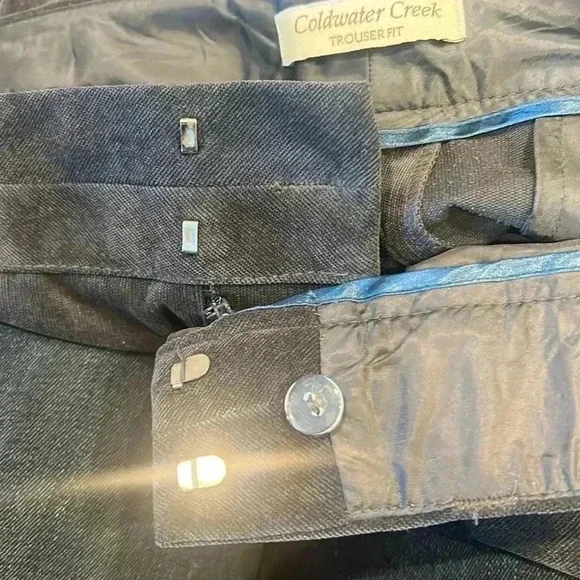 Coldwater Creek Trouser Fit gray corduroys – with a touch of  stretch. 8 Petite - Picture 8 of 12